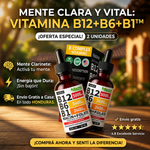 VITAMINA  B12+B6+B1™ PAGA 1 Y LLEVA 2- ENERGÍA NATURAL Y MENTE CLARA+ ENVÍO GRATIS 📦
