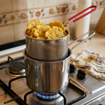 CRISPYCHEF® OLLA FREIDORA CON CESTO DE ACERO INOXIDABLE  -  ¡FRÍE CON PRECISIÓN Y LIMPIEZA TOTAL+ ENVÍO GRATIS 📦